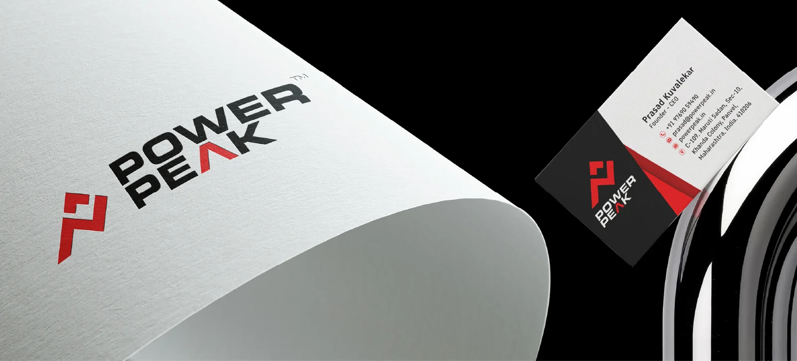 Power Peak brand identity and logo system by The Shades
