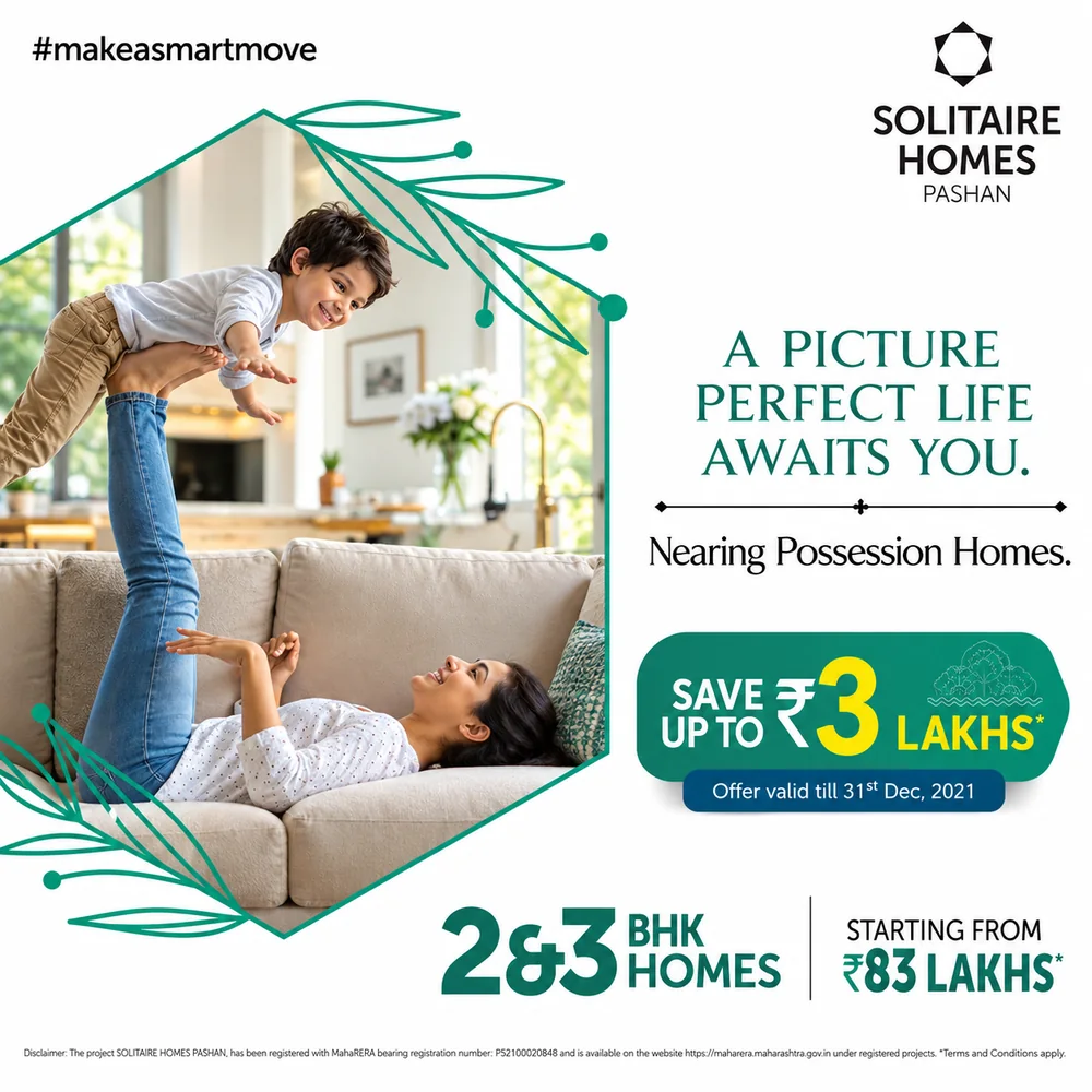 Solitaire Homes Pashan Instagram post A picture perfect life awaits you