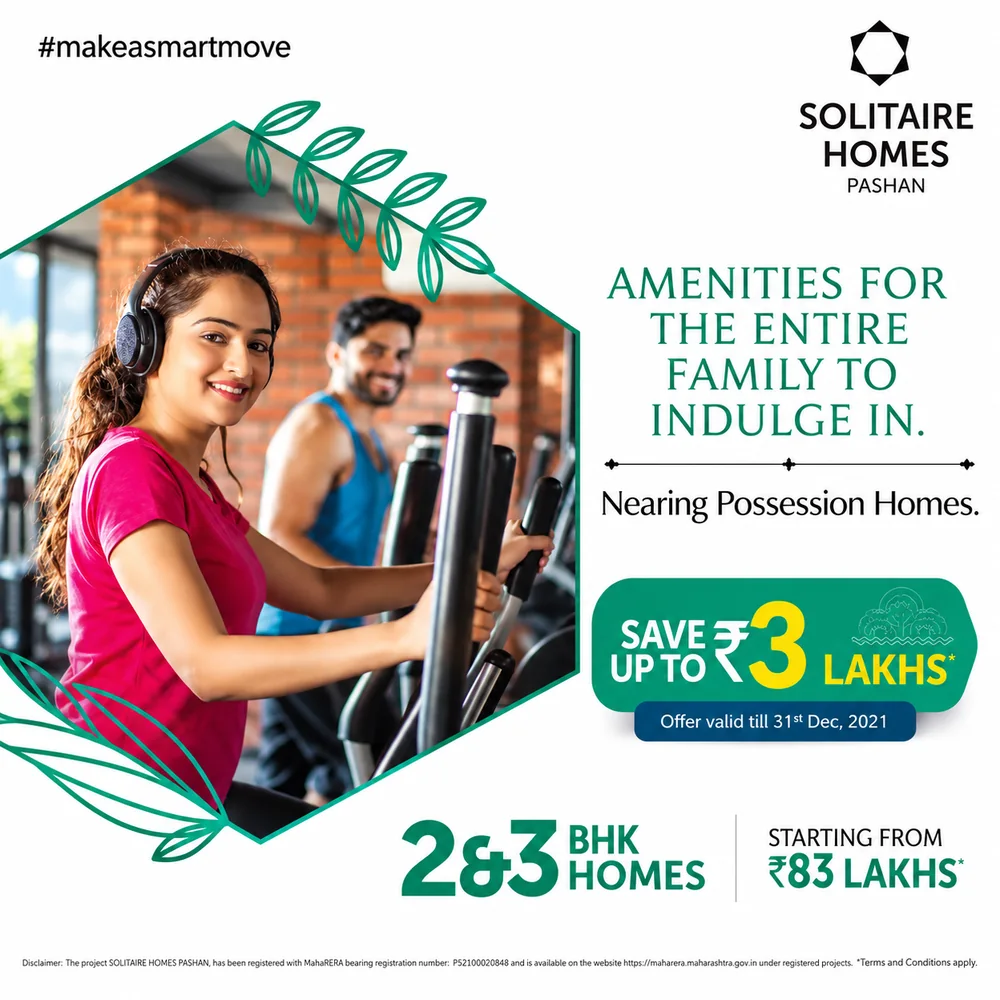 Solitaire Homes Pashan Instagram post Amenities for the entire family