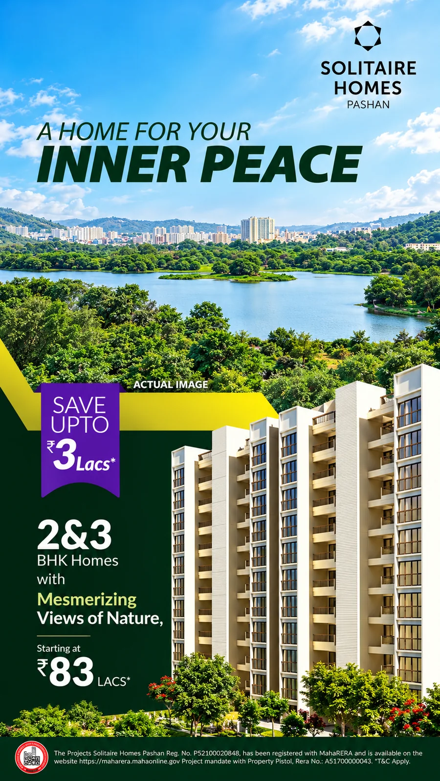Solitaire Homes Pashan vertical story creative A home for your inner peace