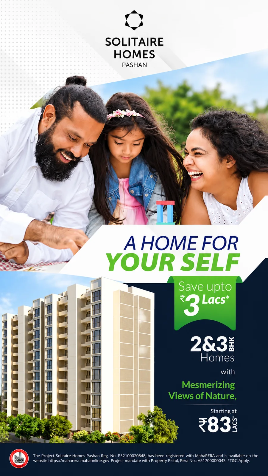 Solitaire Homes Pashan vertical story creative A home for yourself